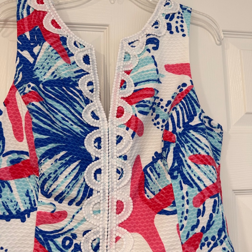 EUC Lilly Pulitzer Janice Sleeveless Shift Dress Size 10 - Picture 11 of 15